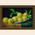 Набор для вышивания бисером КАРТИНЫ БИСЕРОМ "Натюрморт с лимонами" 